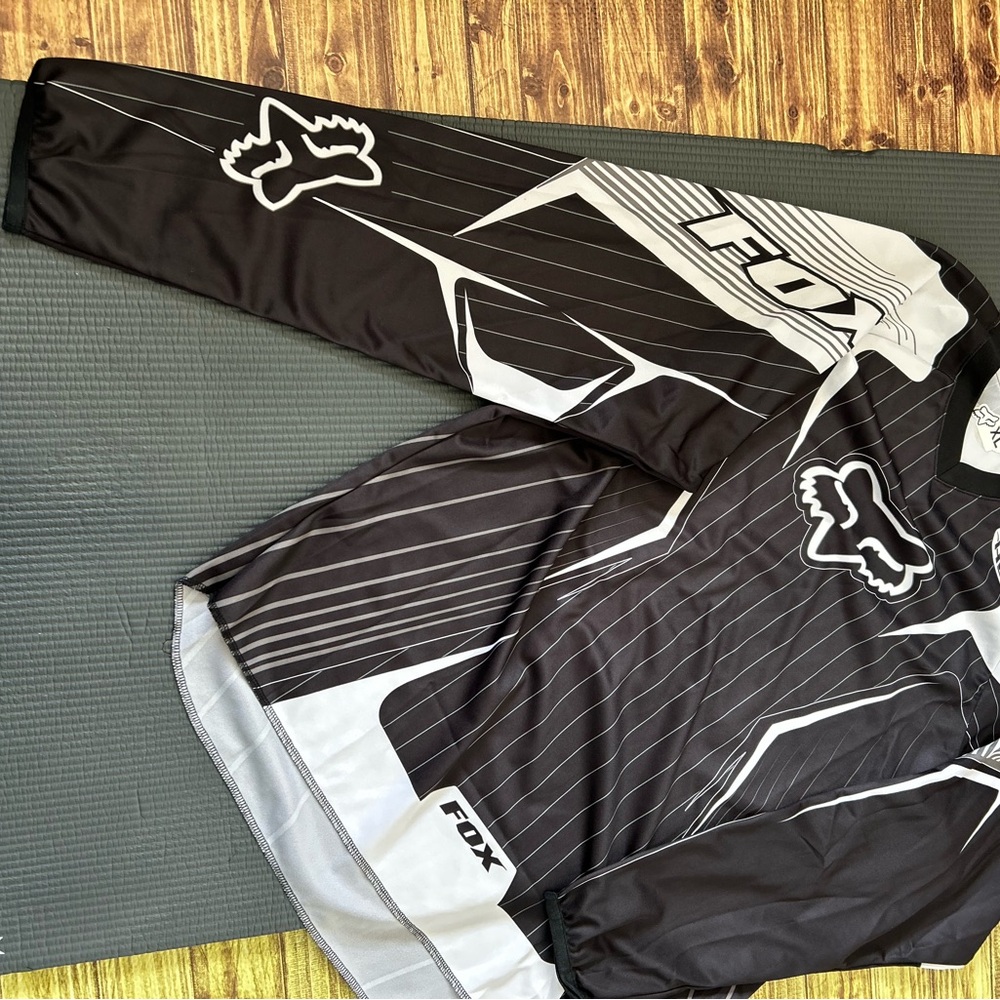 Fox Racing Black and White Men’s motorcross Jersey